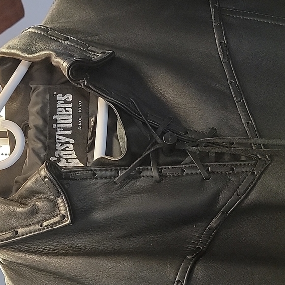 Mens  leather pullover jacket - Picture 2 of 8